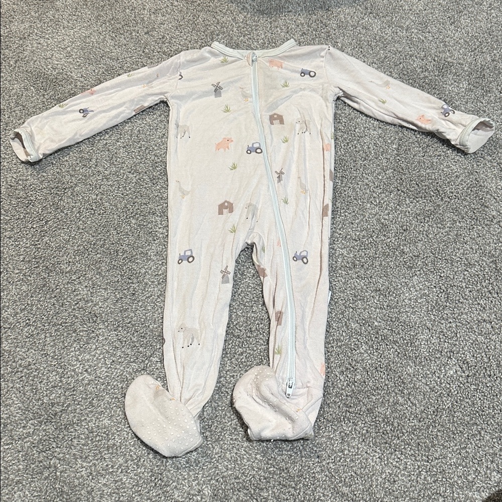 Bamboo Little Farm print bamboo sleeper 6-9‎ months
